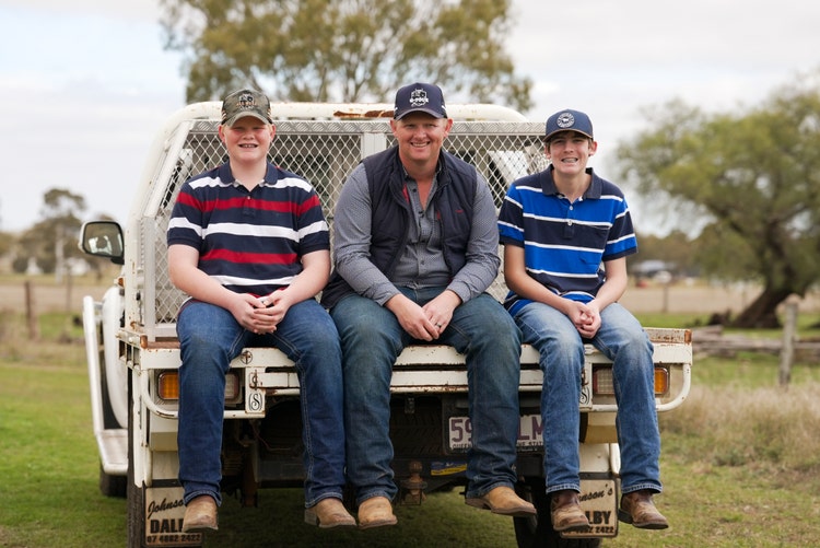 Shaunn Jannusch with his kids