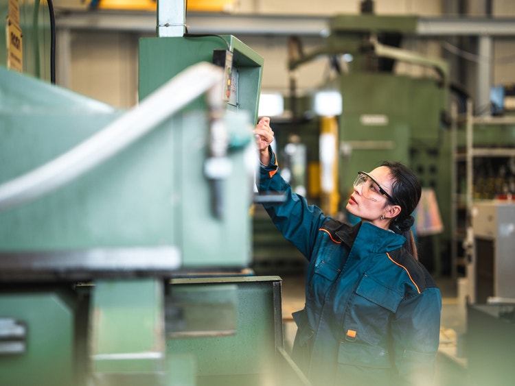 owner looking into equipment finance for their business