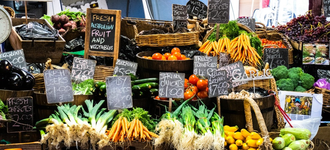 fruit and vegetable market to signify consumer price index going up across australia.