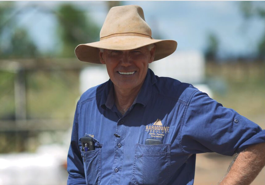 Smiling man in country Queensland