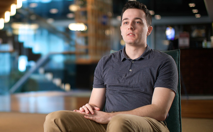 Jacob did his internship with the group technology team