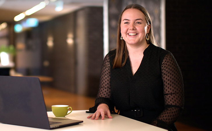 Tori did her internship with the business banking team