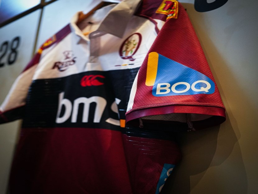 BOQ and the Queensland Reds jersey
